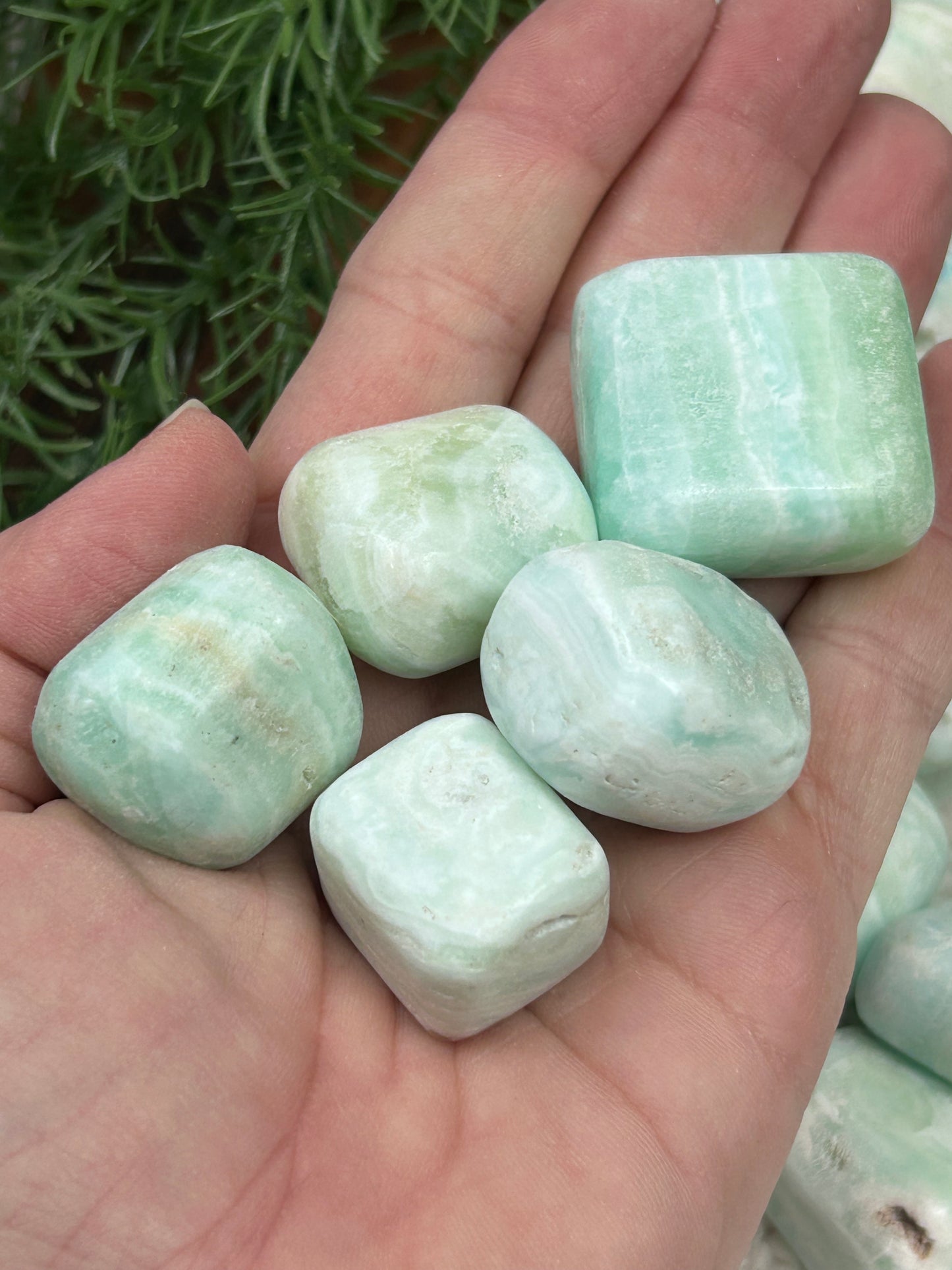 One (1) Caribbean Calcite Tumble - Intuitively Chosen