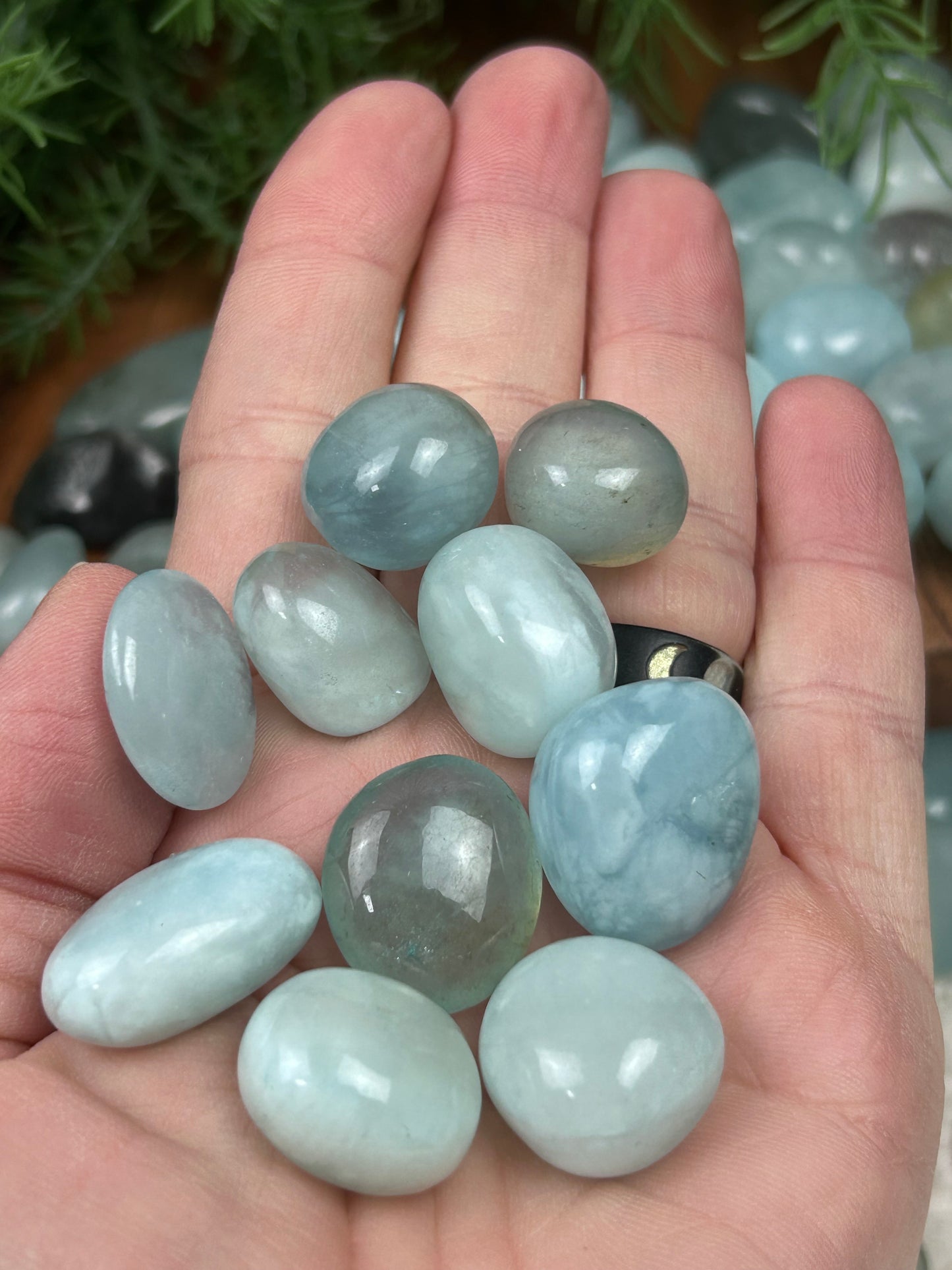 One (1) Aquamarine Medium Tumble - Intuitively Chosen