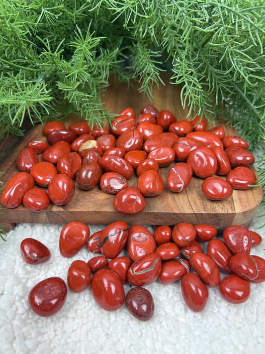 One (1) Red Jasper Medium Tumble - Intuitively Chosen