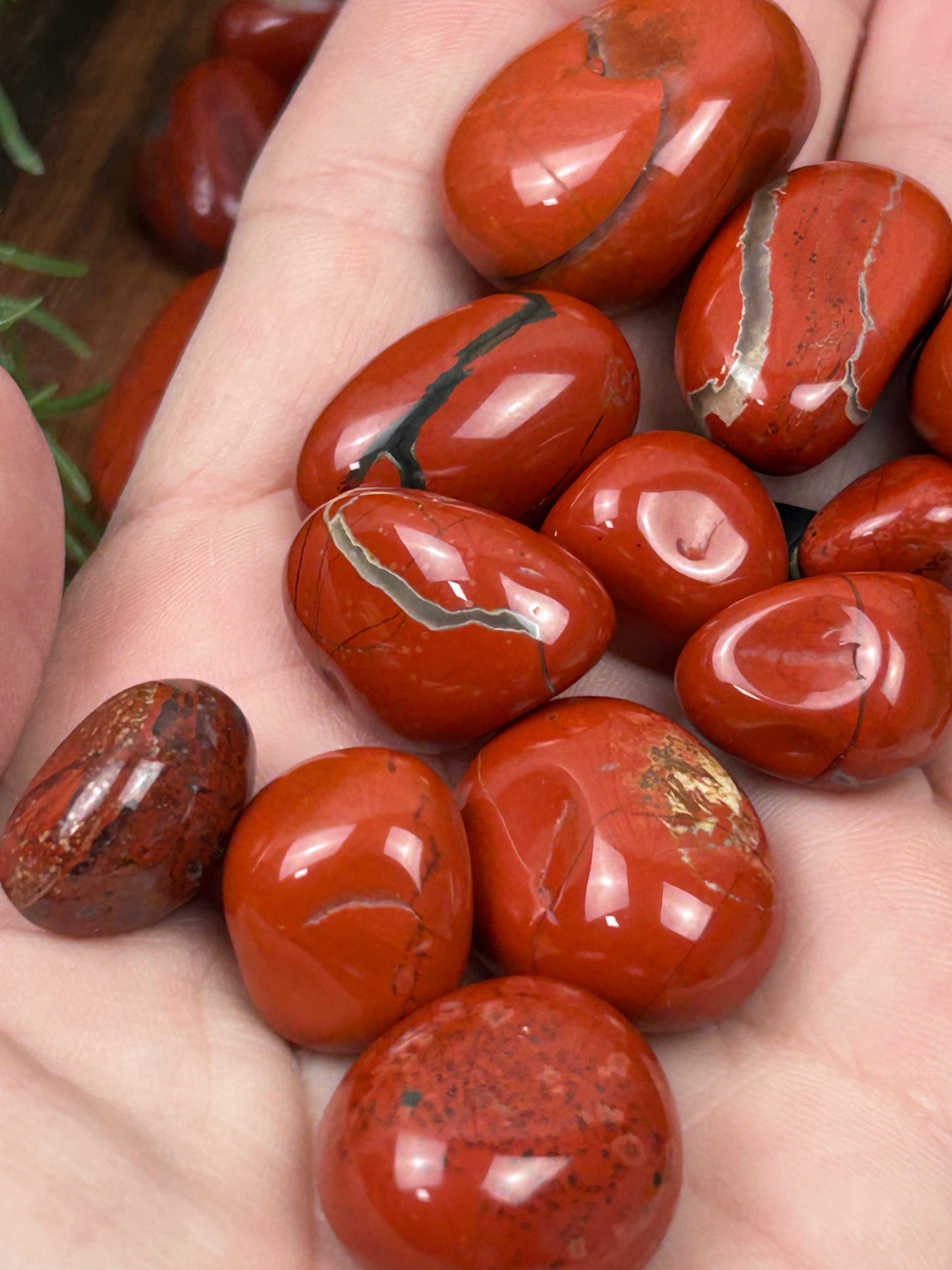 One (1) Red Jasper Medium Tumble - Intuitively Chosen