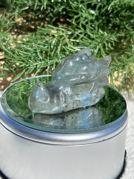 Labradorite Dragon Head