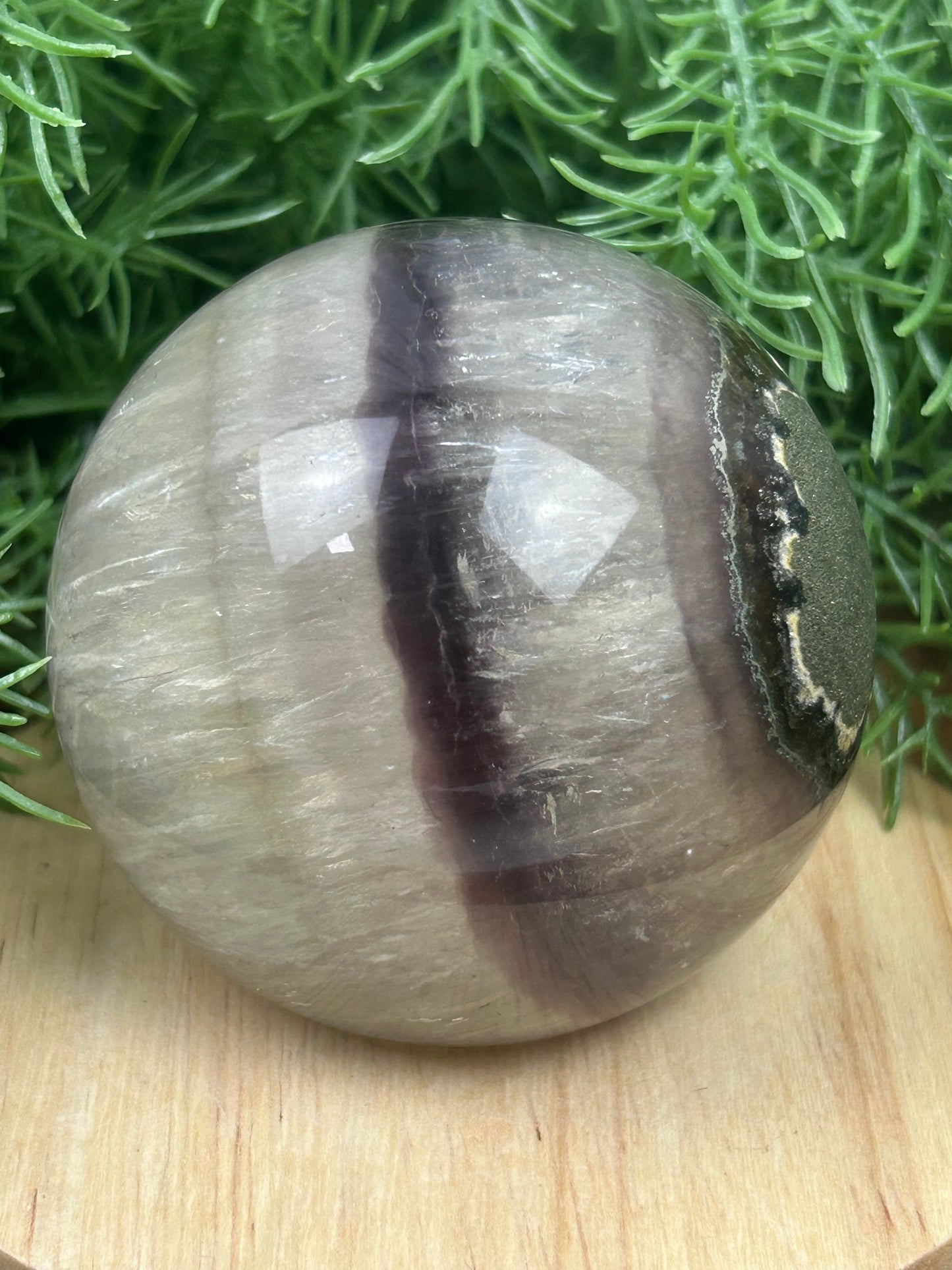 Fluorite with Pyrite Sphere
