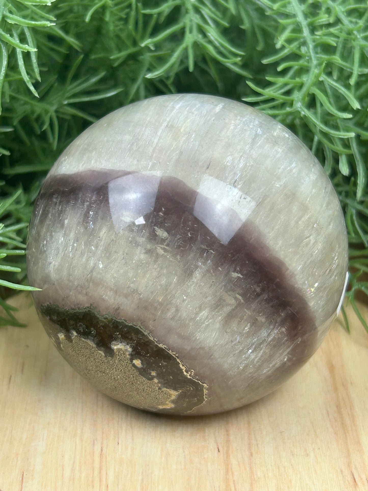 Fluorite with Pyrite Sphere