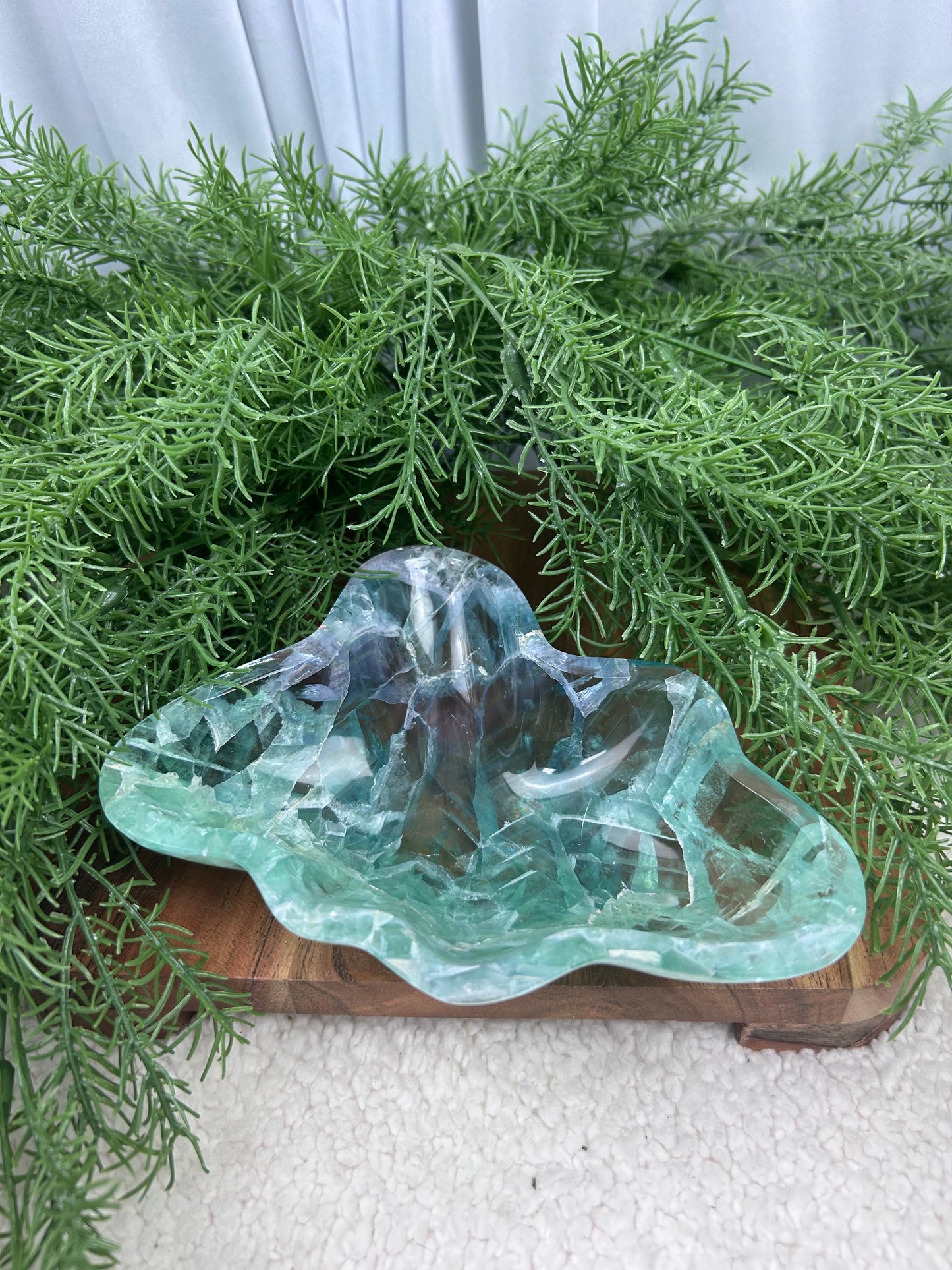 Watermelon Fluorite Dish - High Quality