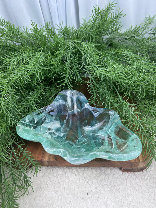 Watermelon Fluorite Dish - High Quality