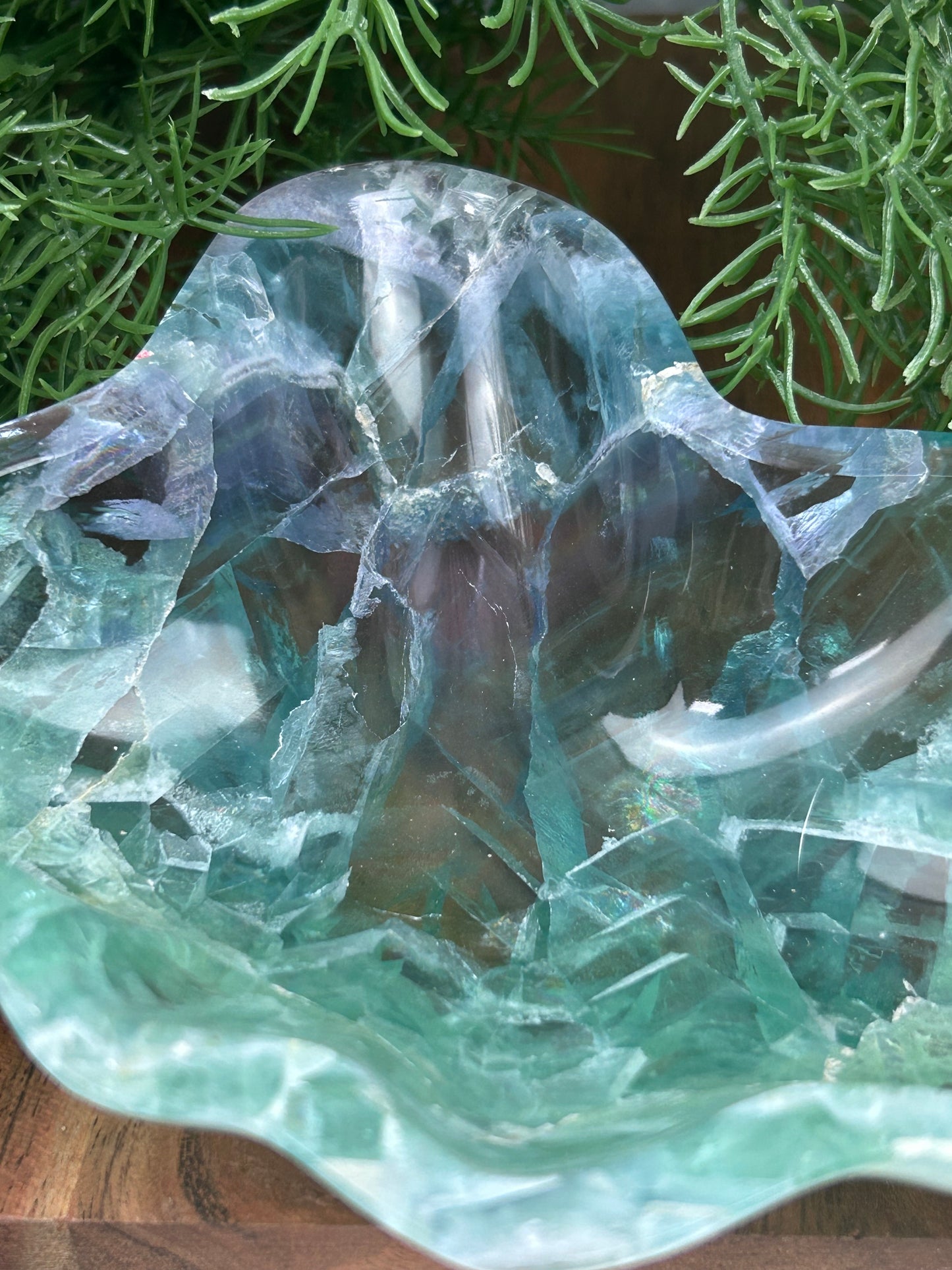 Watermelon Fluorite Dish - High Quality