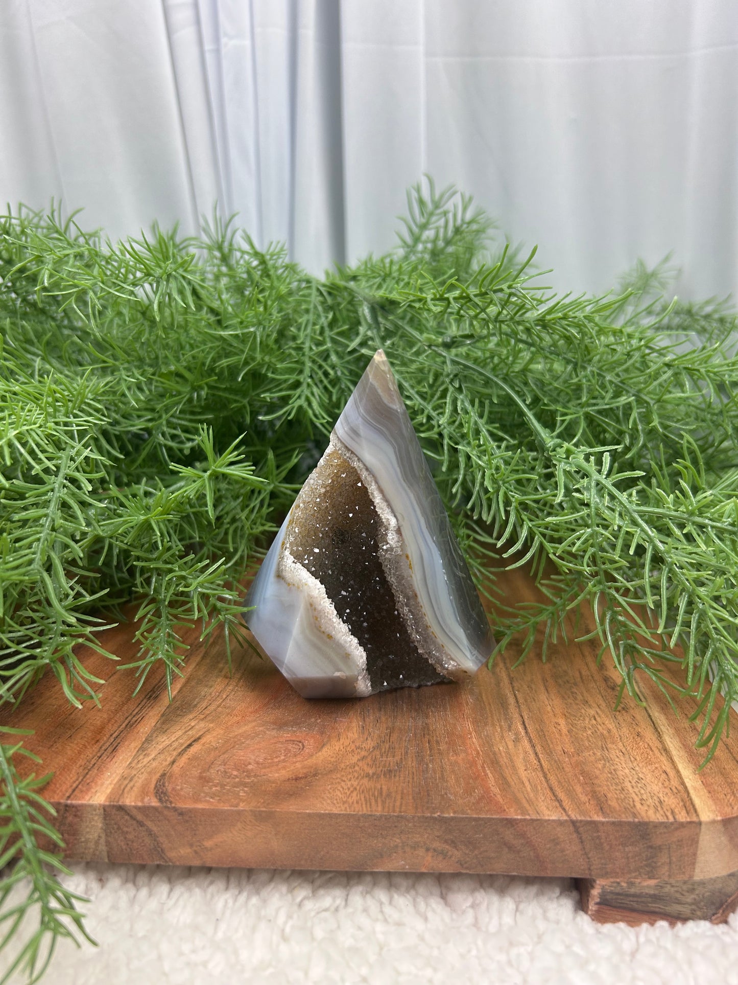 Sugar Druzy Agate Diamond