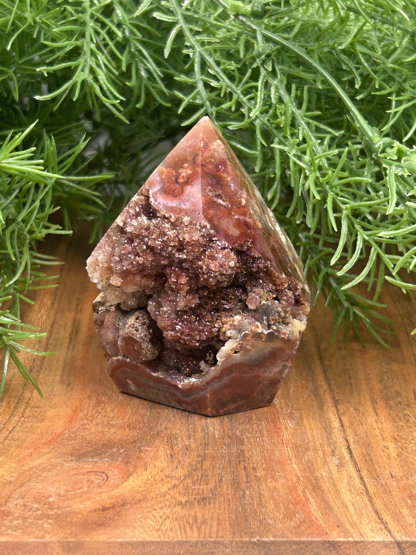 Sugar Druzy Agate Diamond