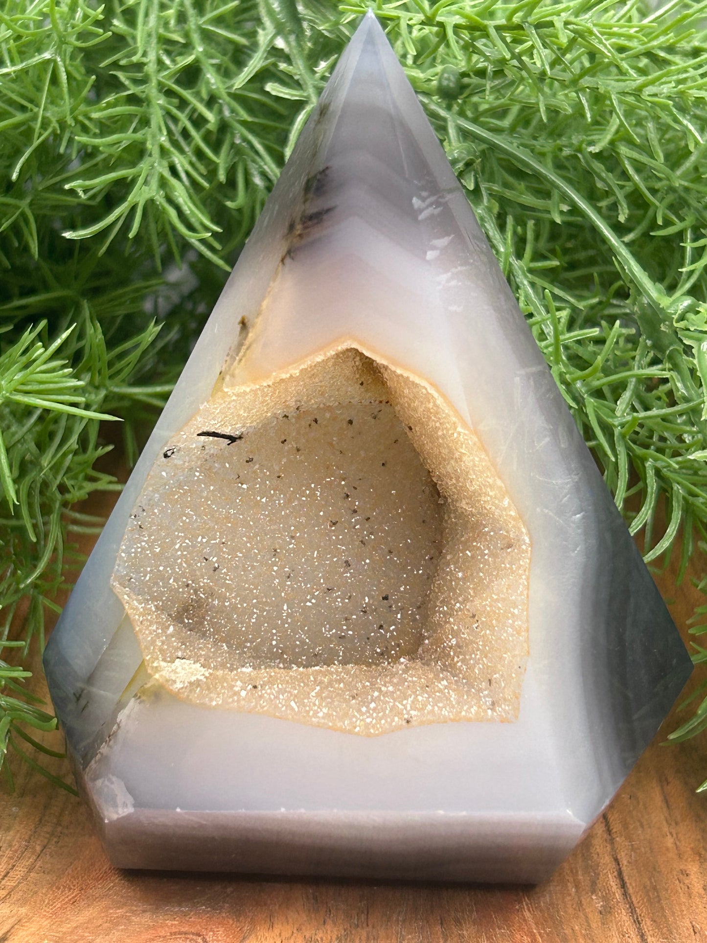 Sugar Druzy Agate Diamond