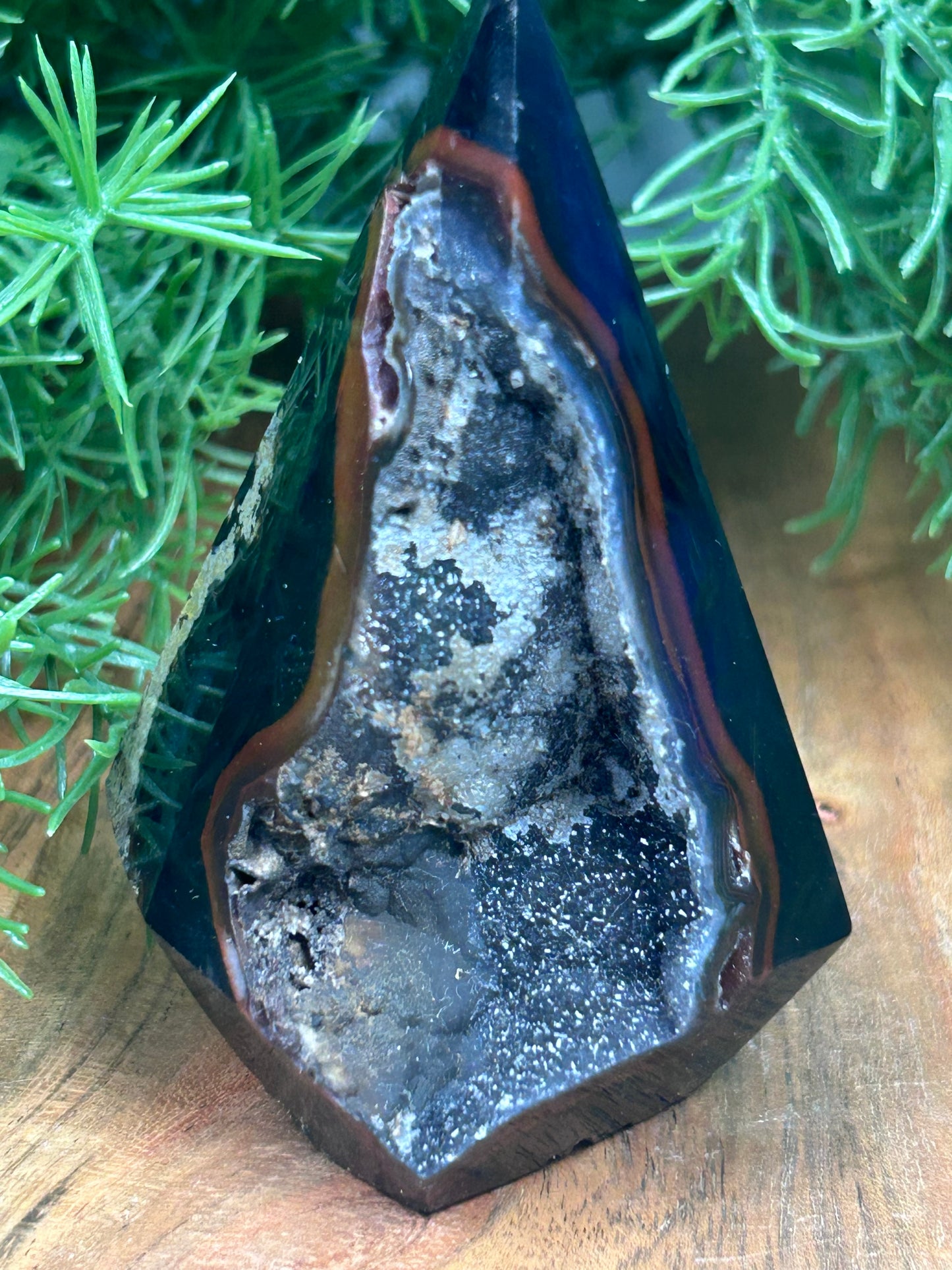 Sugar Druzy Agate Diamond