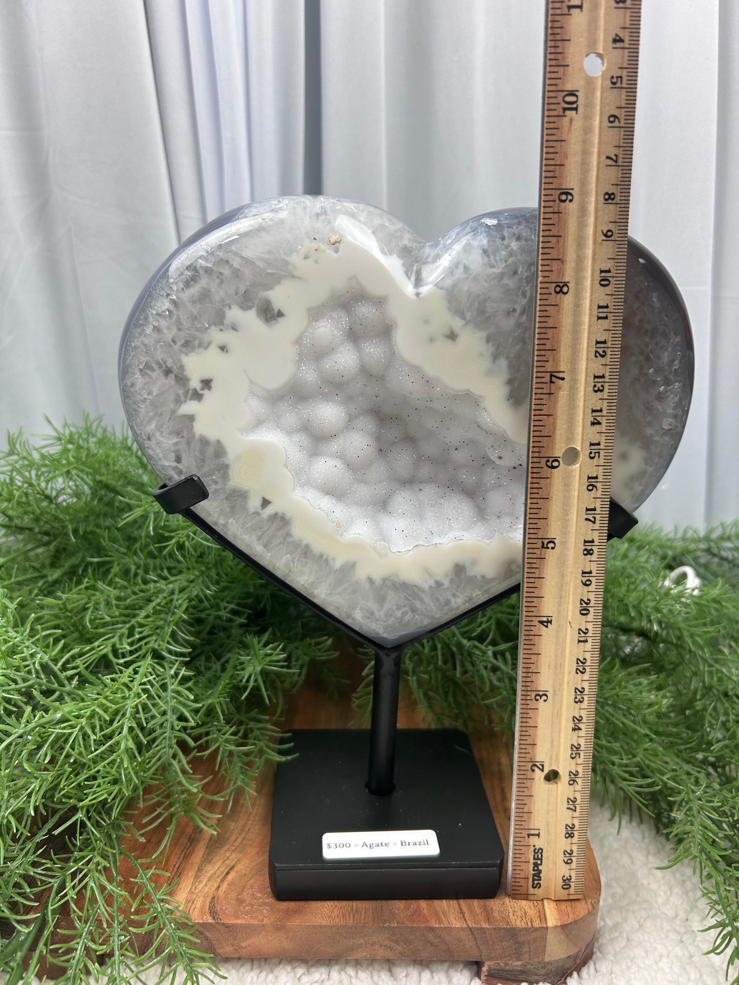 Sugar Druzy Agate Heart