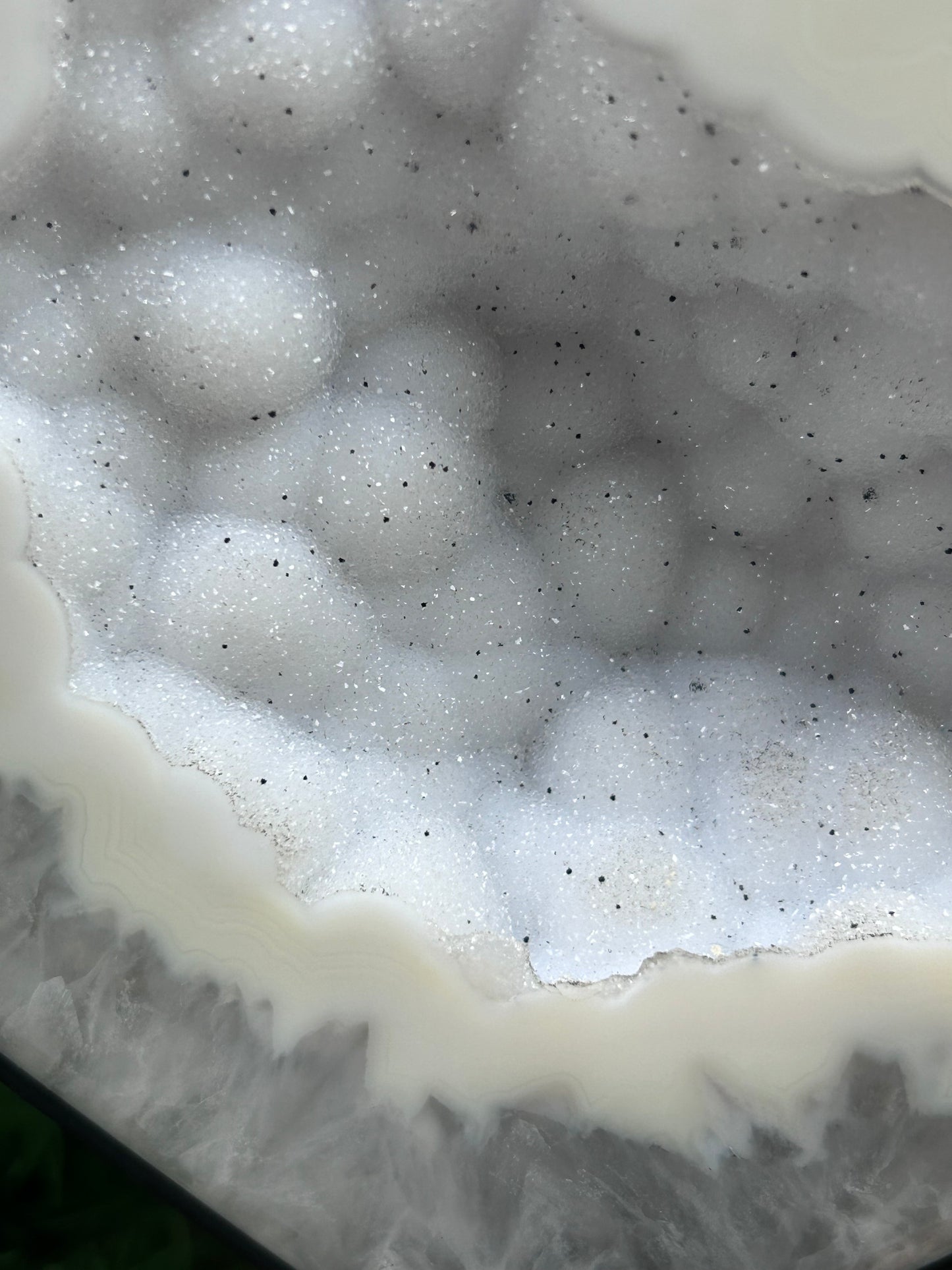 Sugar Druzy Agate Heart