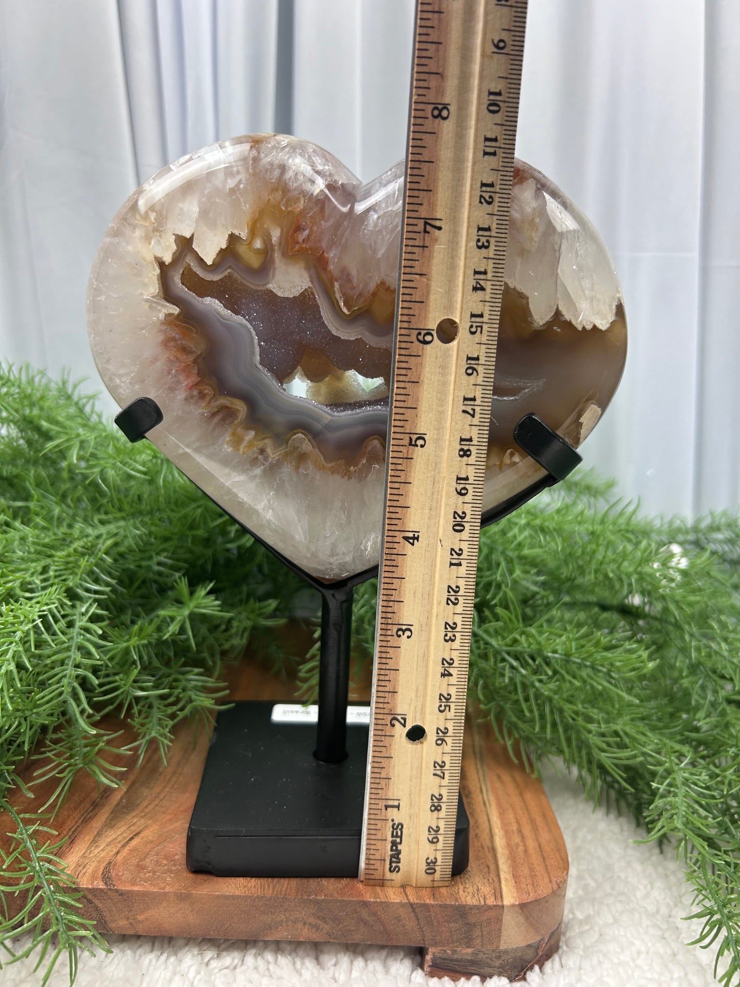 Sugar Druzy Agate Heart