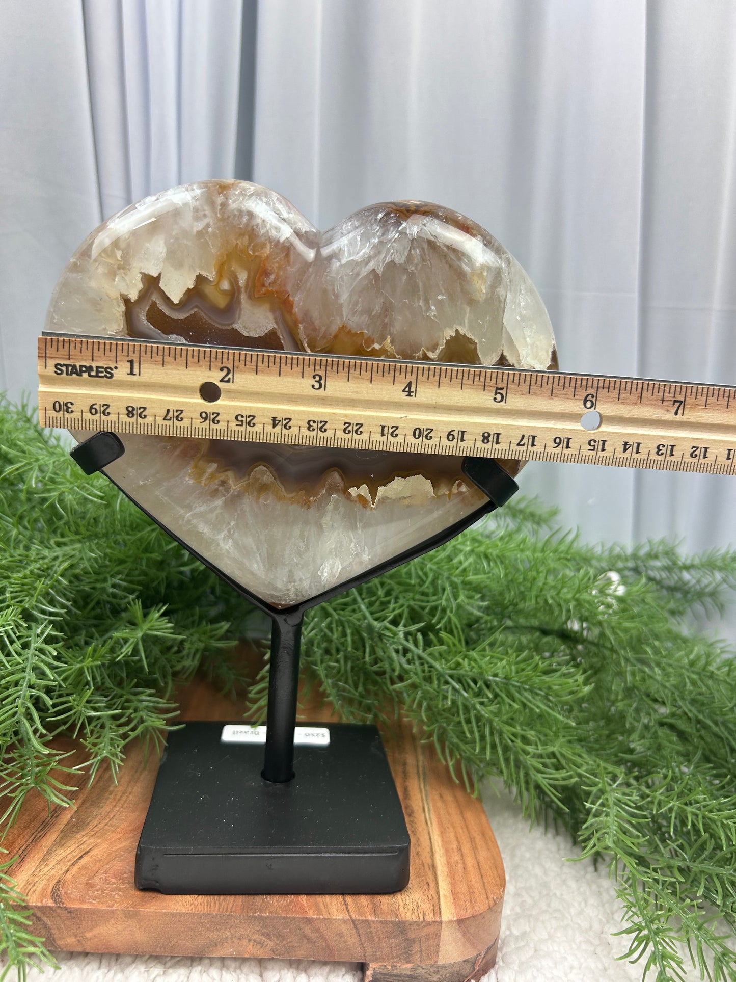 Sugar Druzy Agate Heart