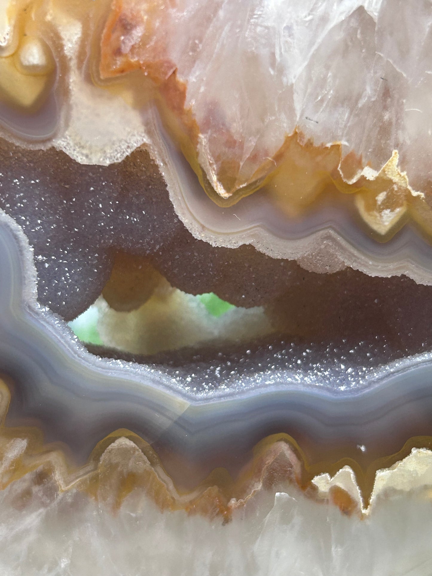 Sugar Druzy Agate Heart