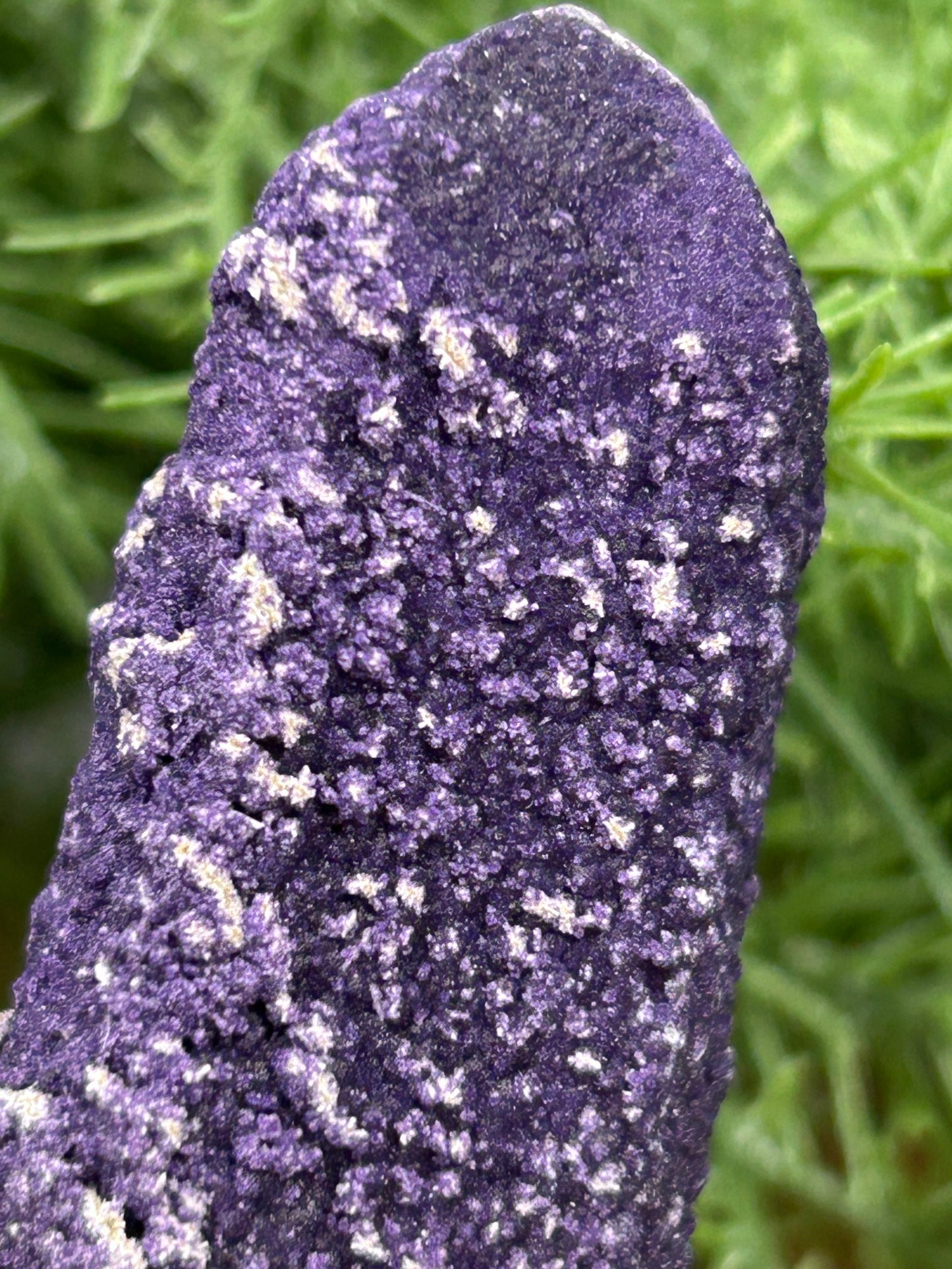 Purple Fluorite on Candle Quartz
