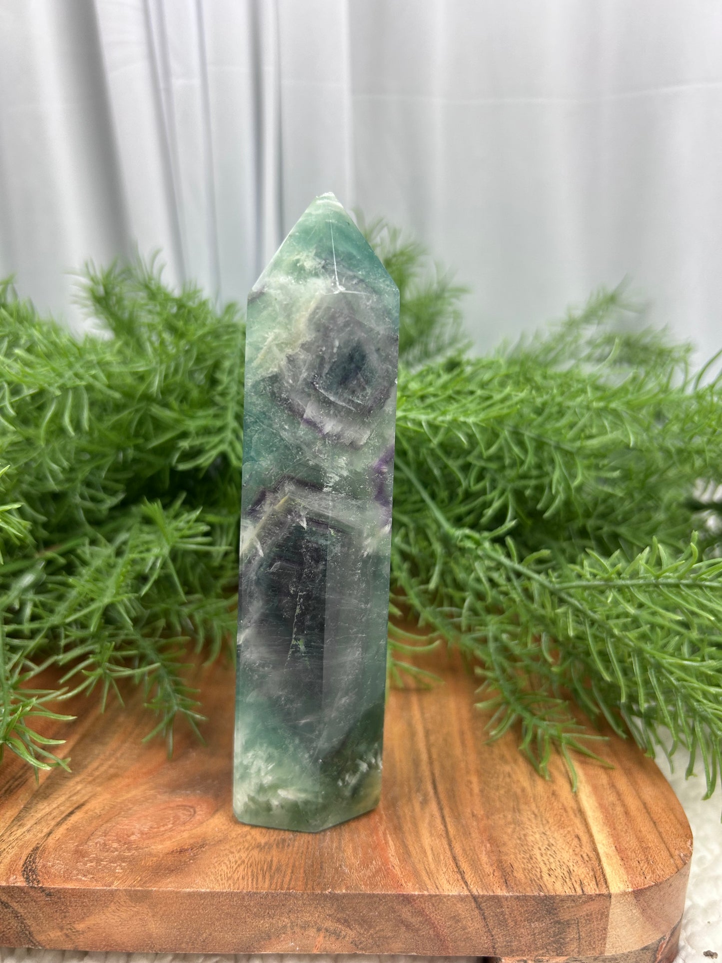 Feather Fluorite Point