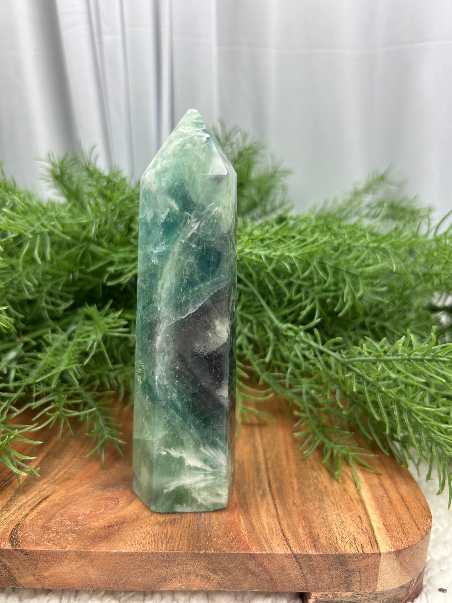 Feather Fluorite Point