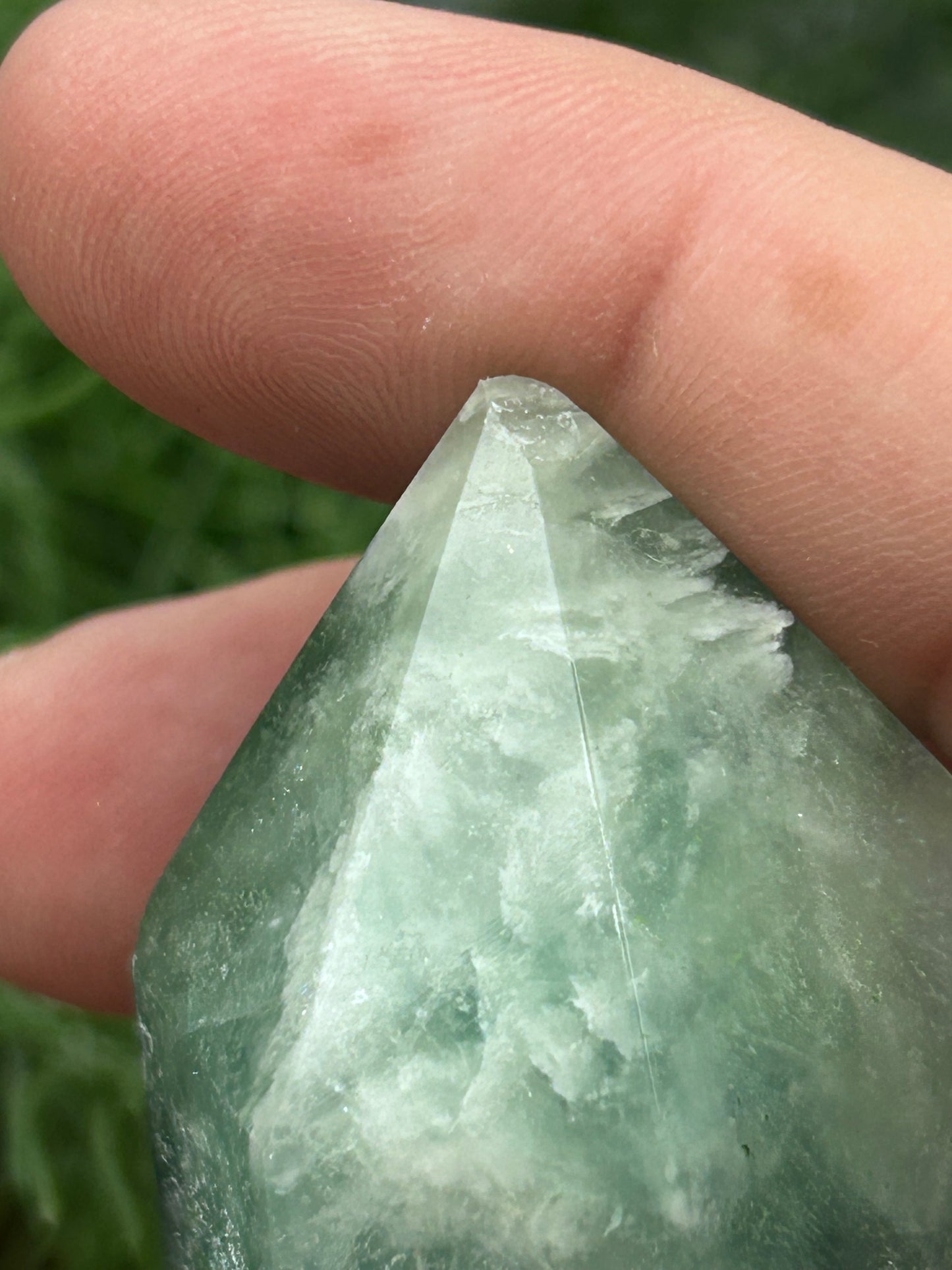 Feather Fluorite Point
