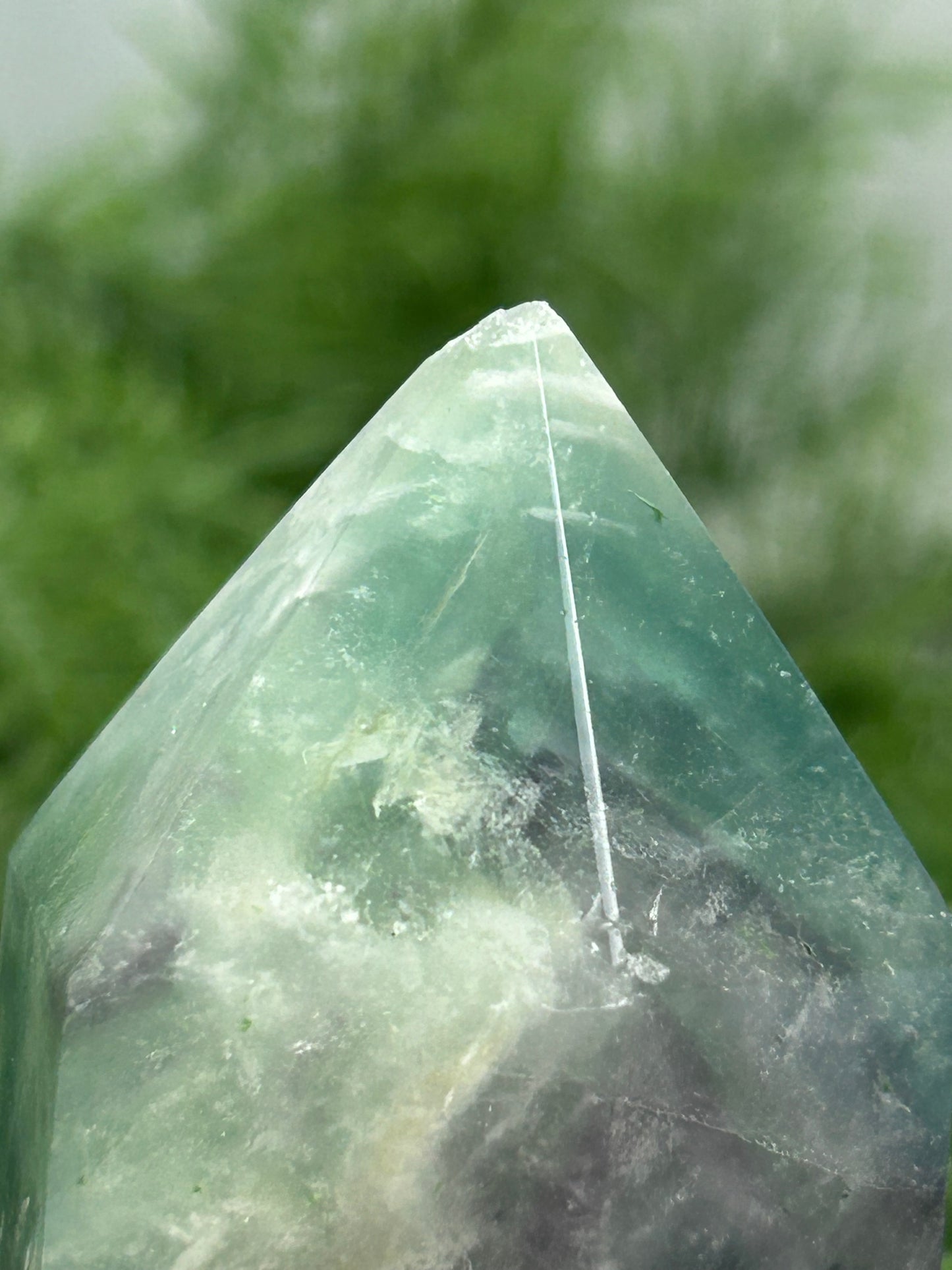 Feather Fluorite Point