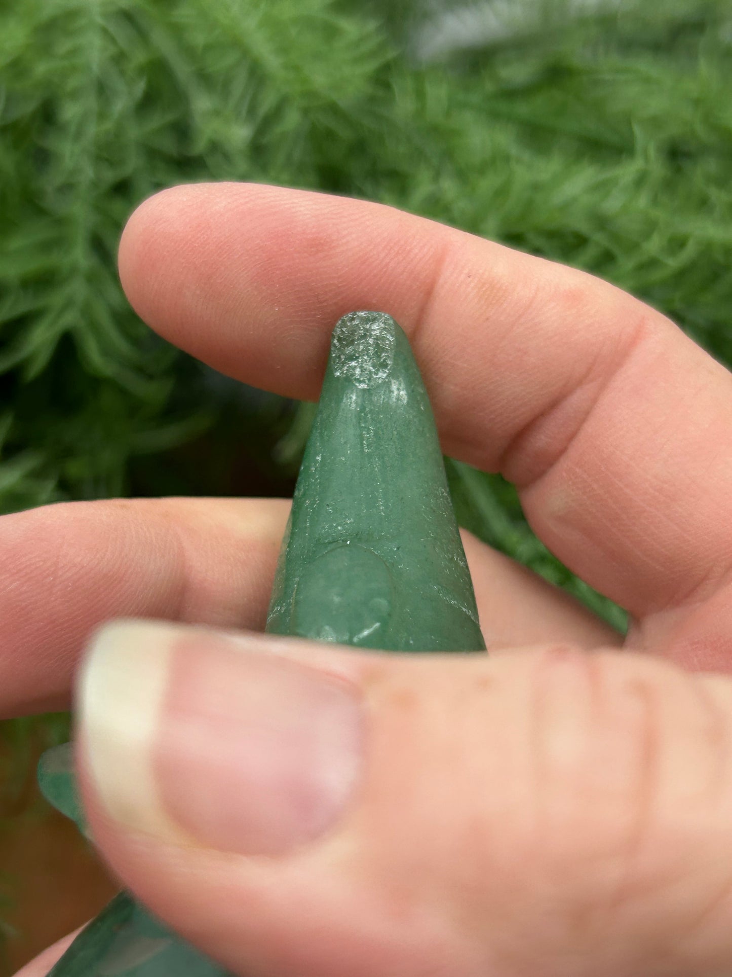 Green Aventurine Witchy Skull
