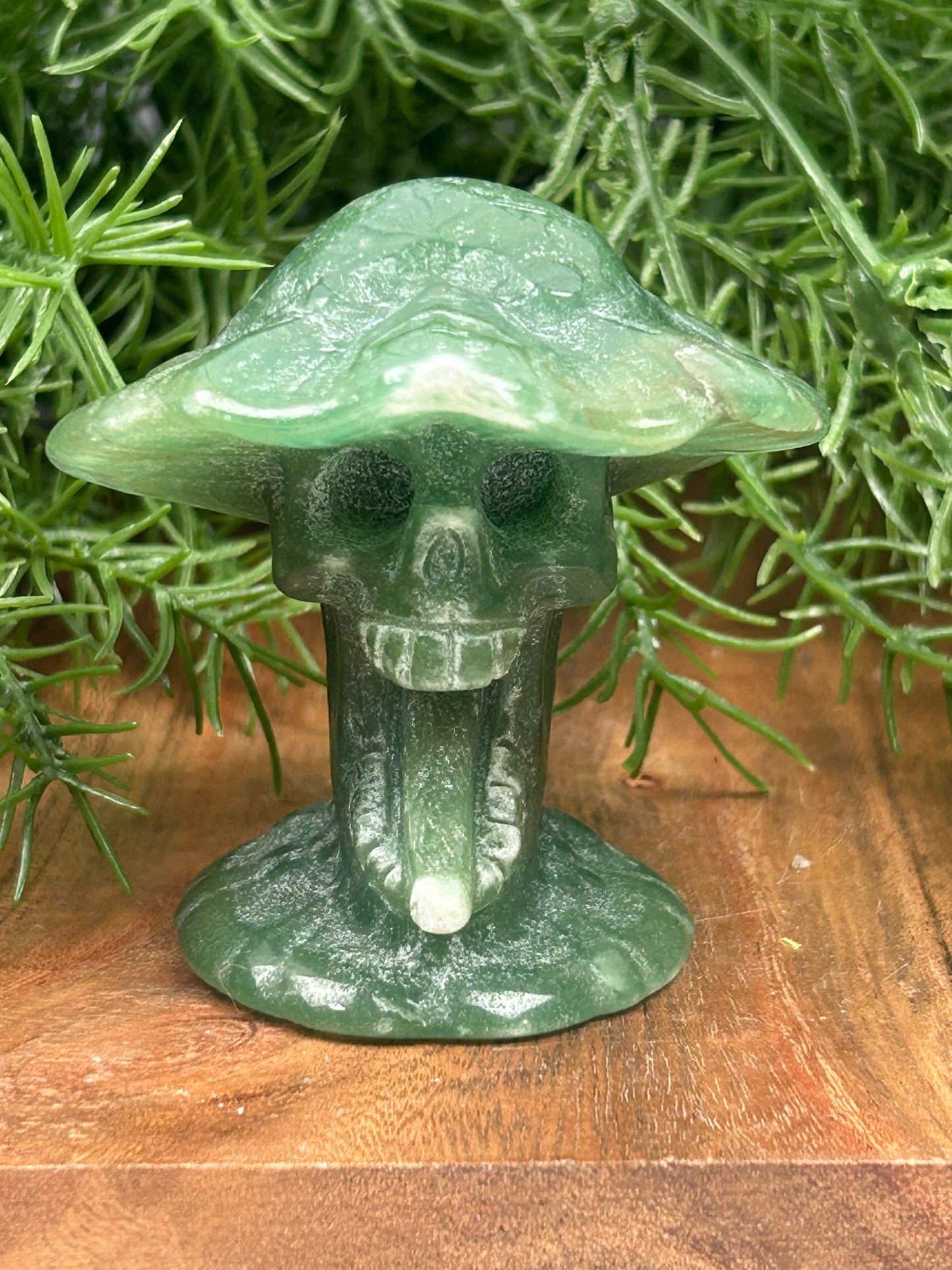Green Aventurine Screaming Mushroom
