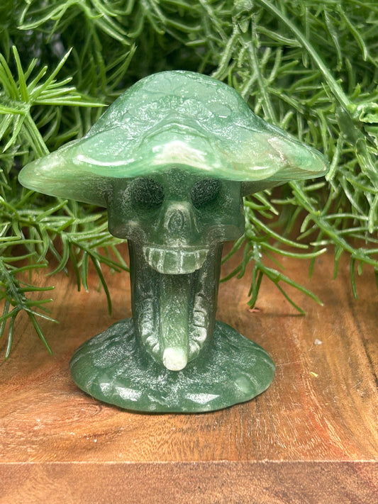 Green Aventurine Screaming Mushroom