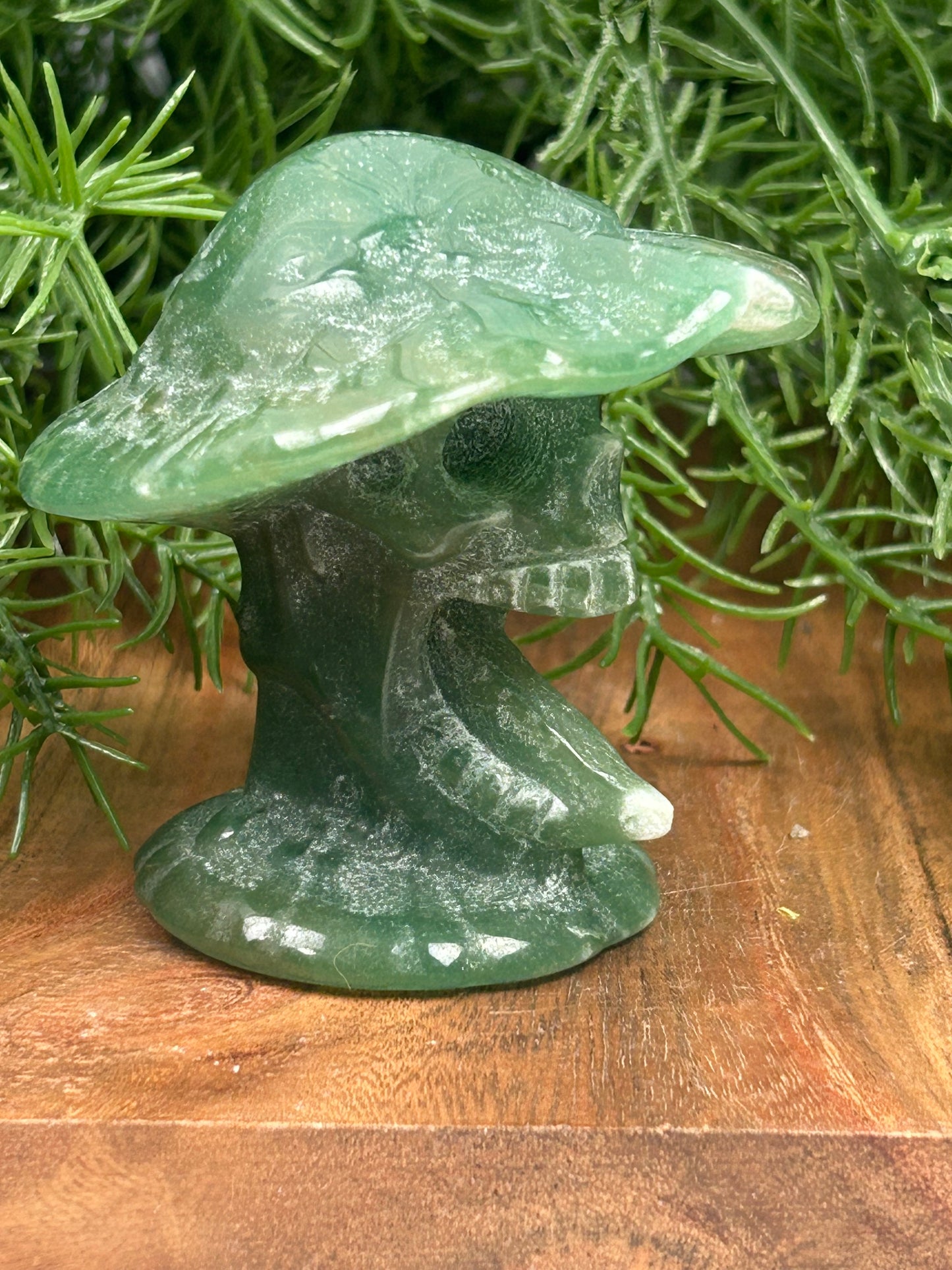 Green Aventurine Screaming Mushroom