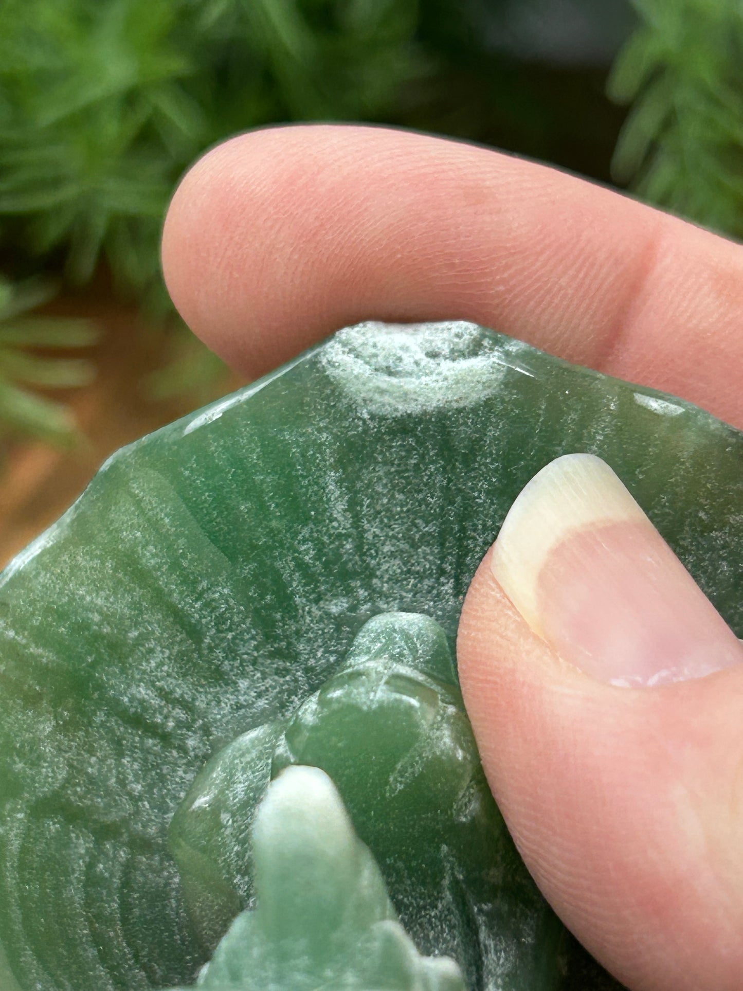 Green Aventurine Screaming Mushroom