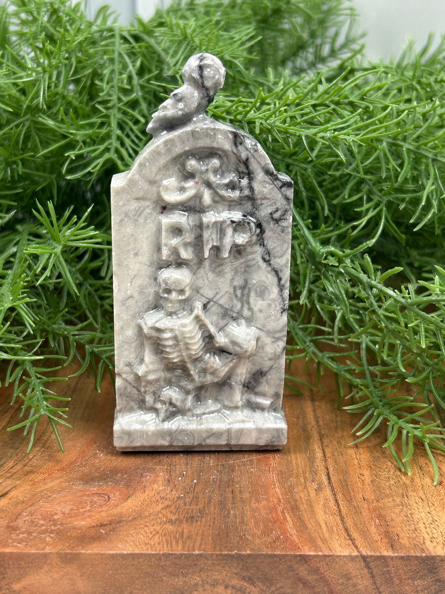 Black line tombstone