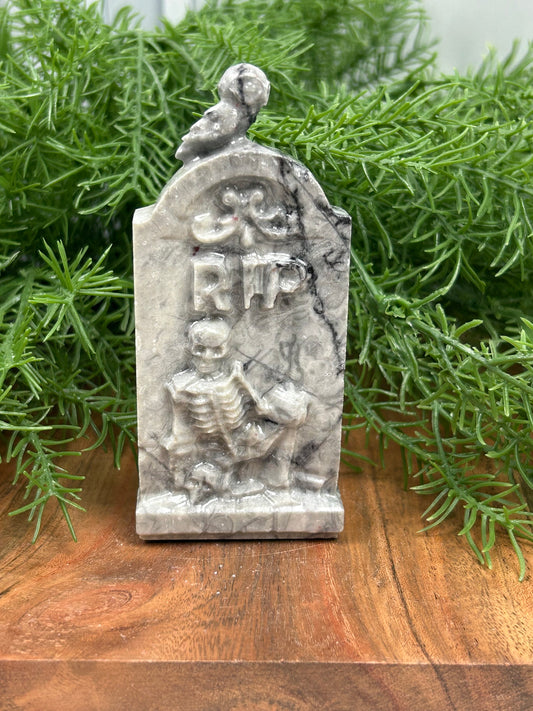 Black line tombstone
