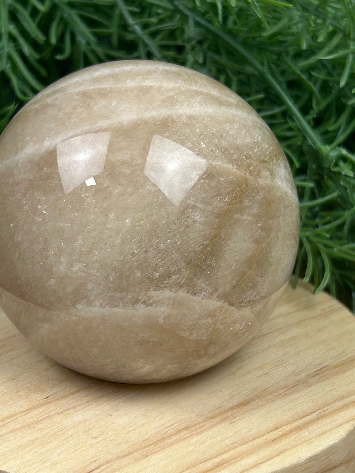 Blue Flash Moonstone Sphere