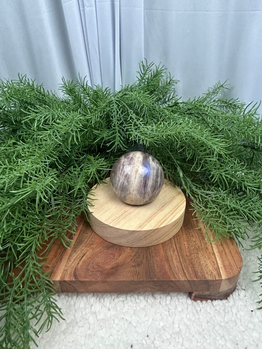 Blue Flash Moonstone Sphere