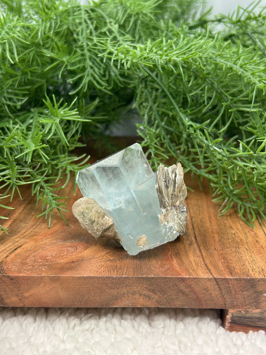 Aquamarine with Mica — Pakistan