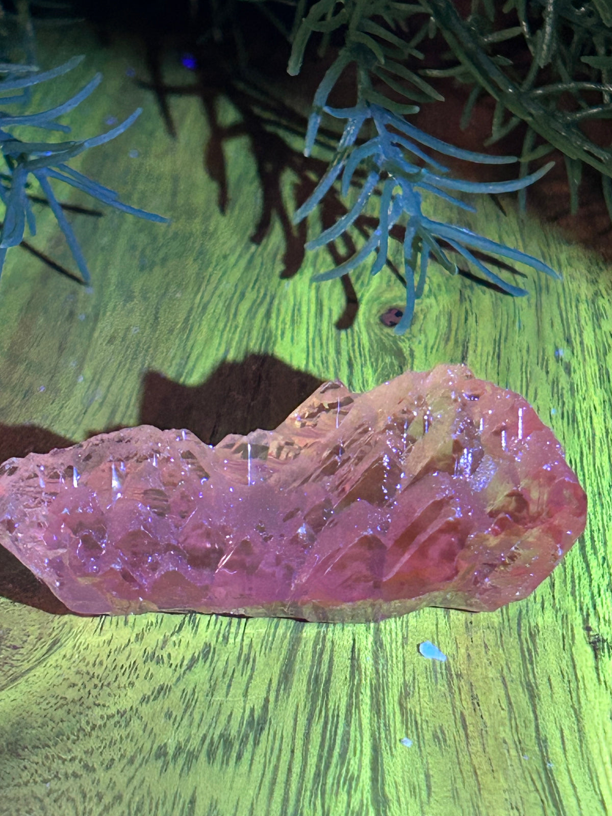 Natural Etched Pink Kunzite - Afghanistan