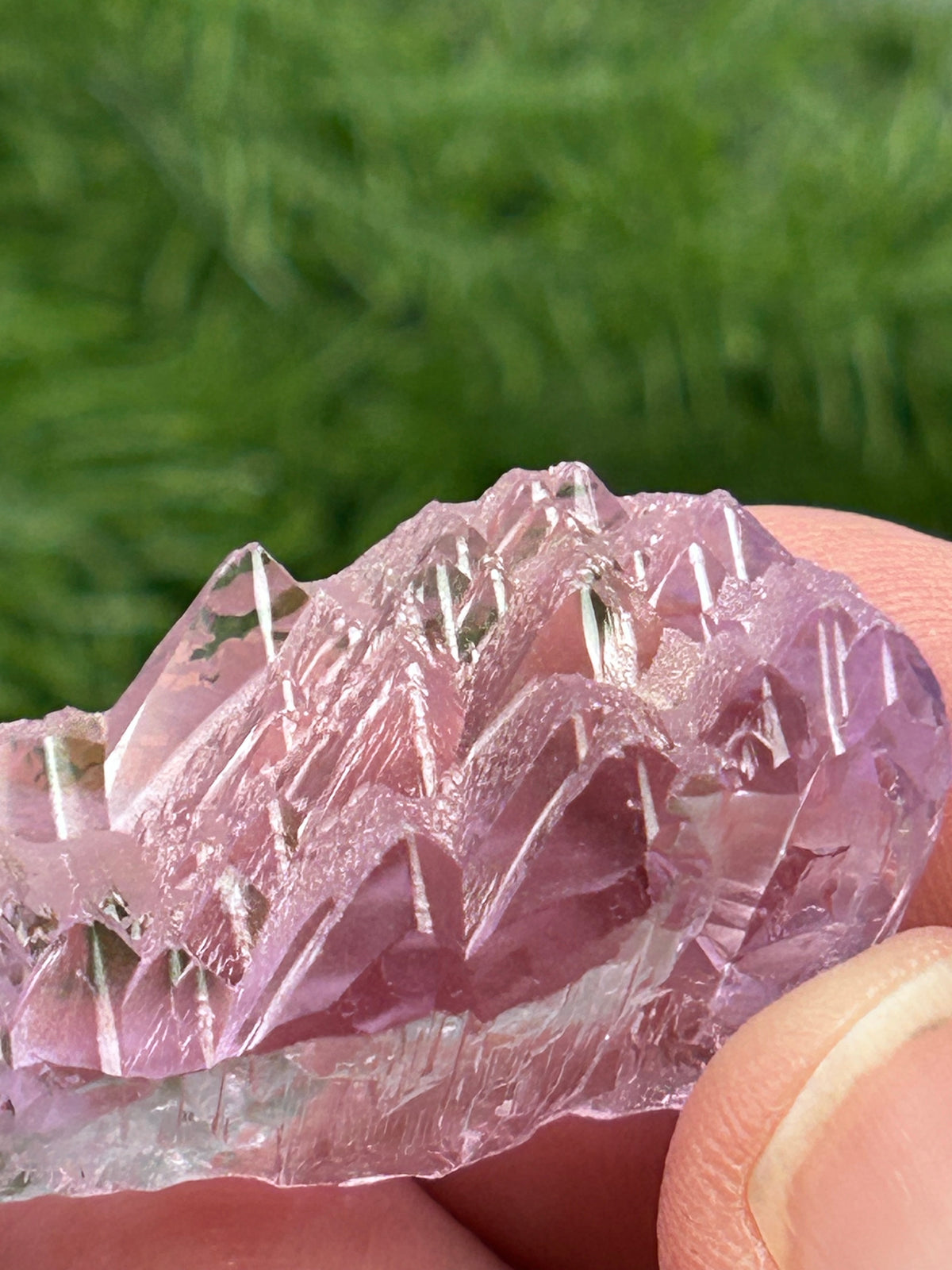 Natural Etched Pink Kunzite - Afghanistan