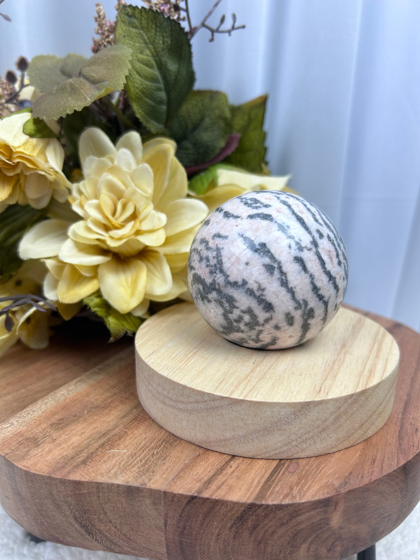 Pink Zebra Jasper Sphere