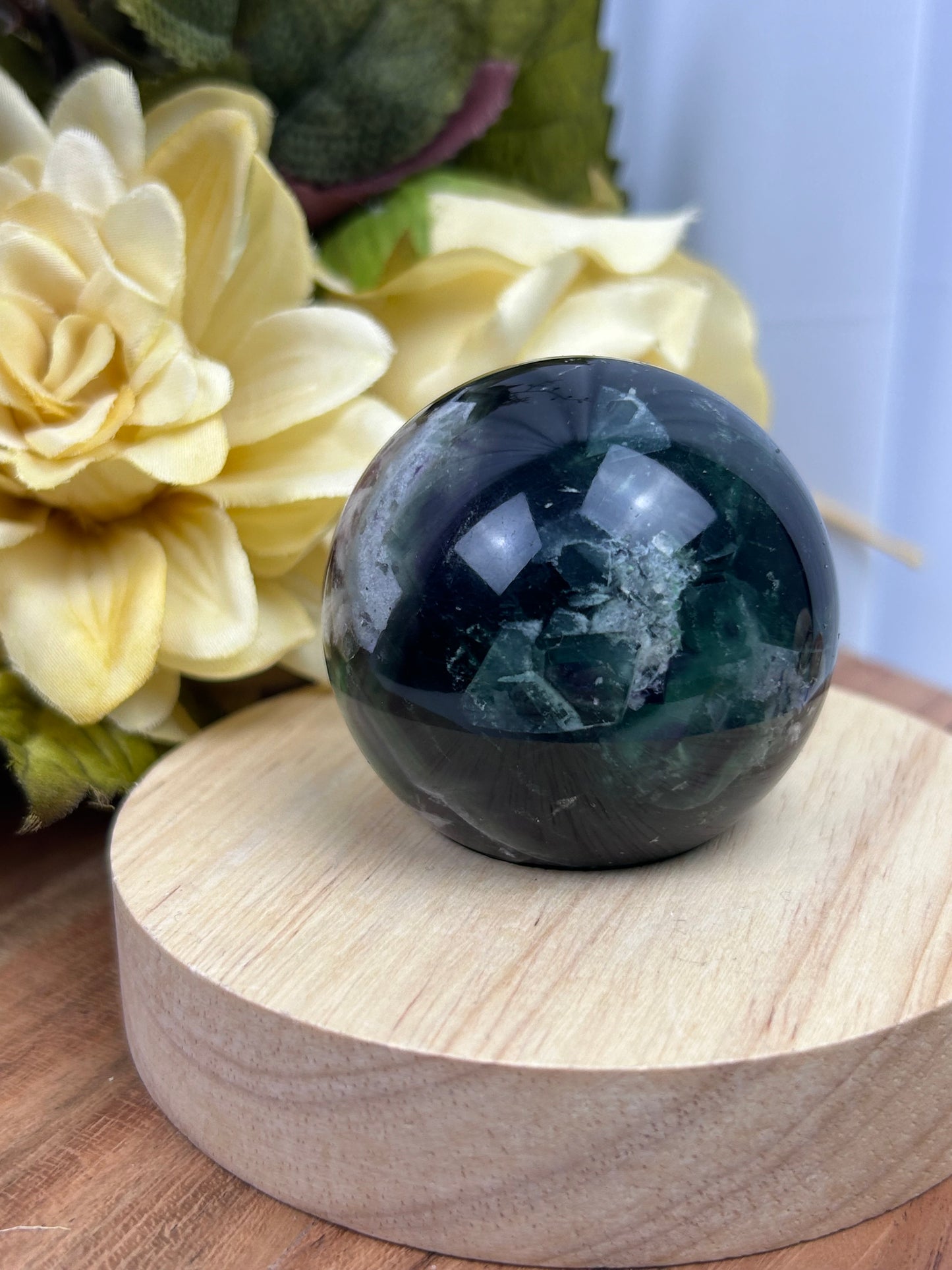 Feather Fluorite Sphere 2