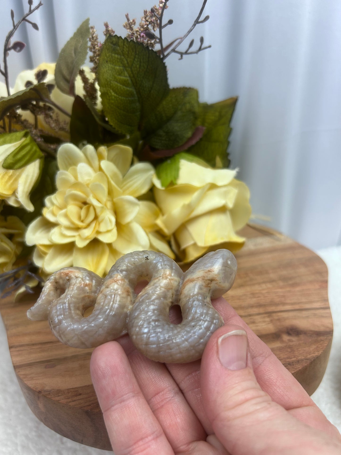 Peach Moonstone Snake