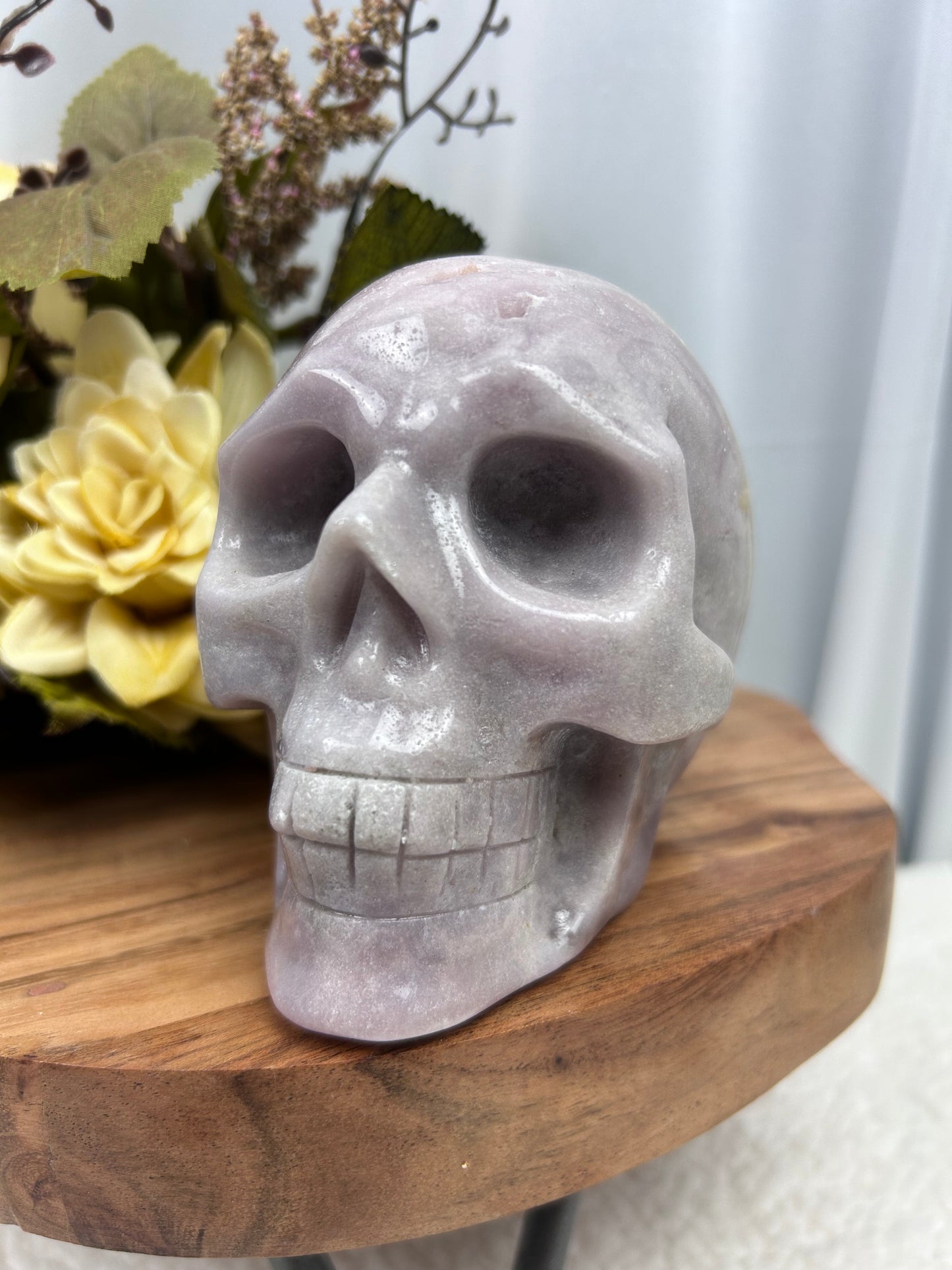 Pink Amethyst Skull