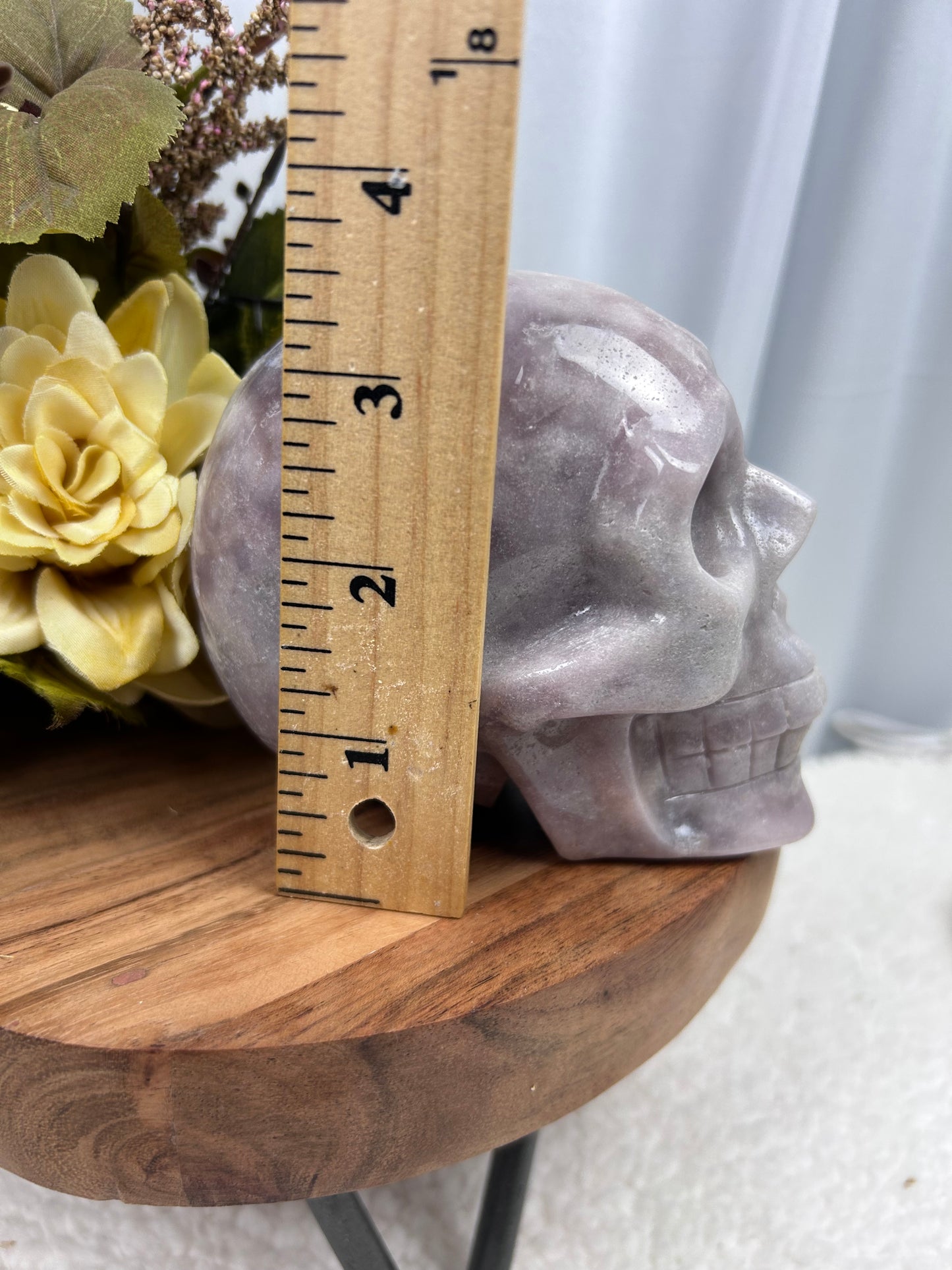 Pink Amethyst Skull