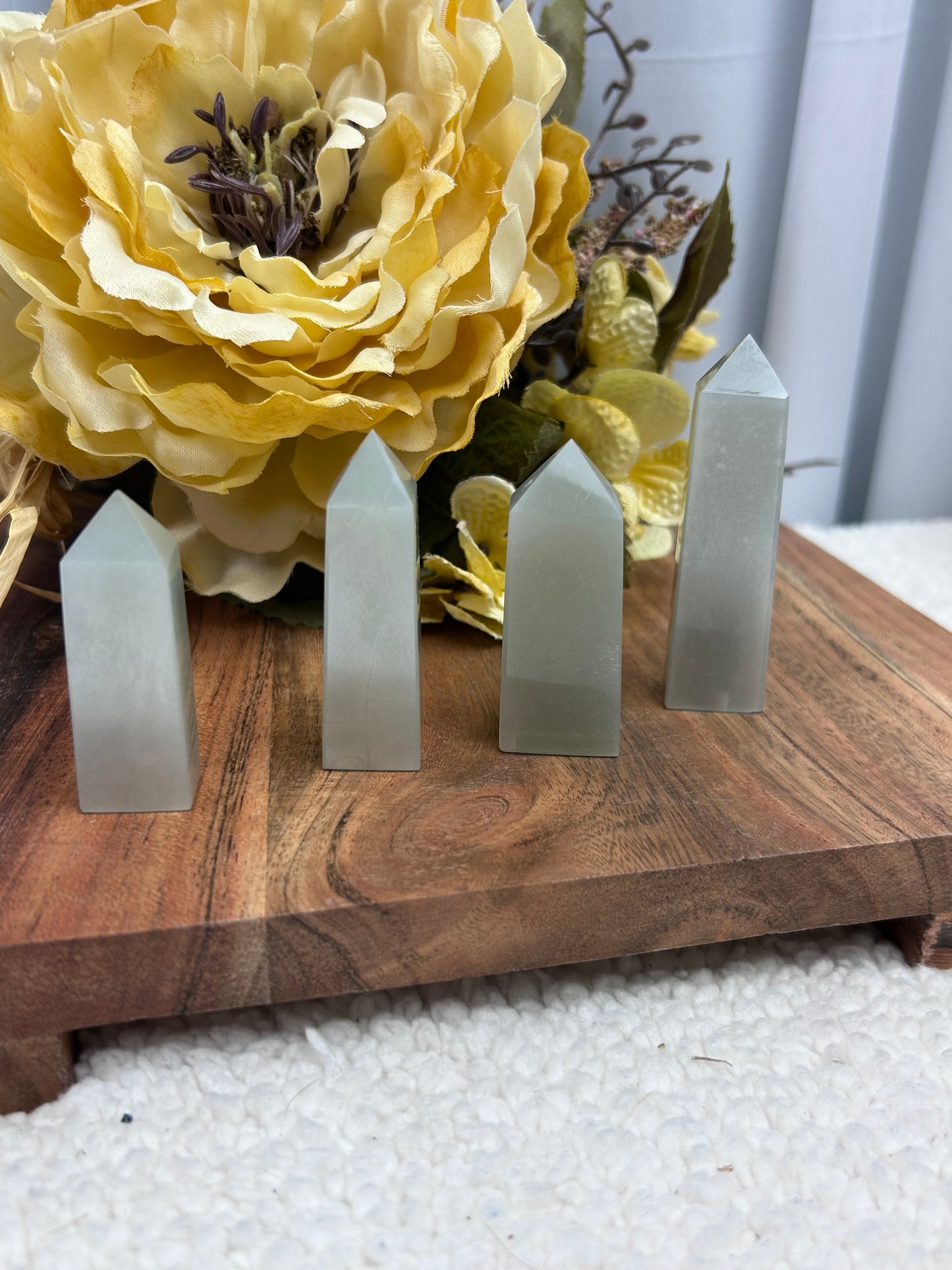 Sage Green Moonstone Point