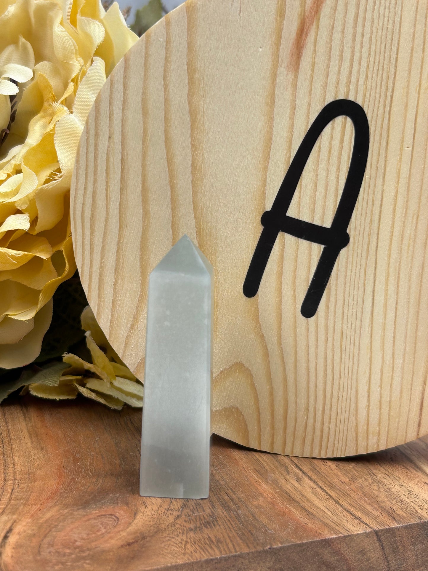 Sage Green Moonstone Point