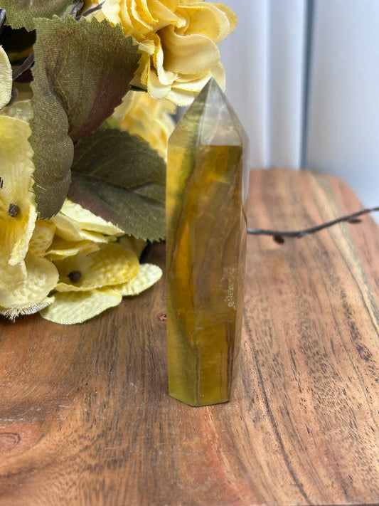 Yellow Fluorite Point