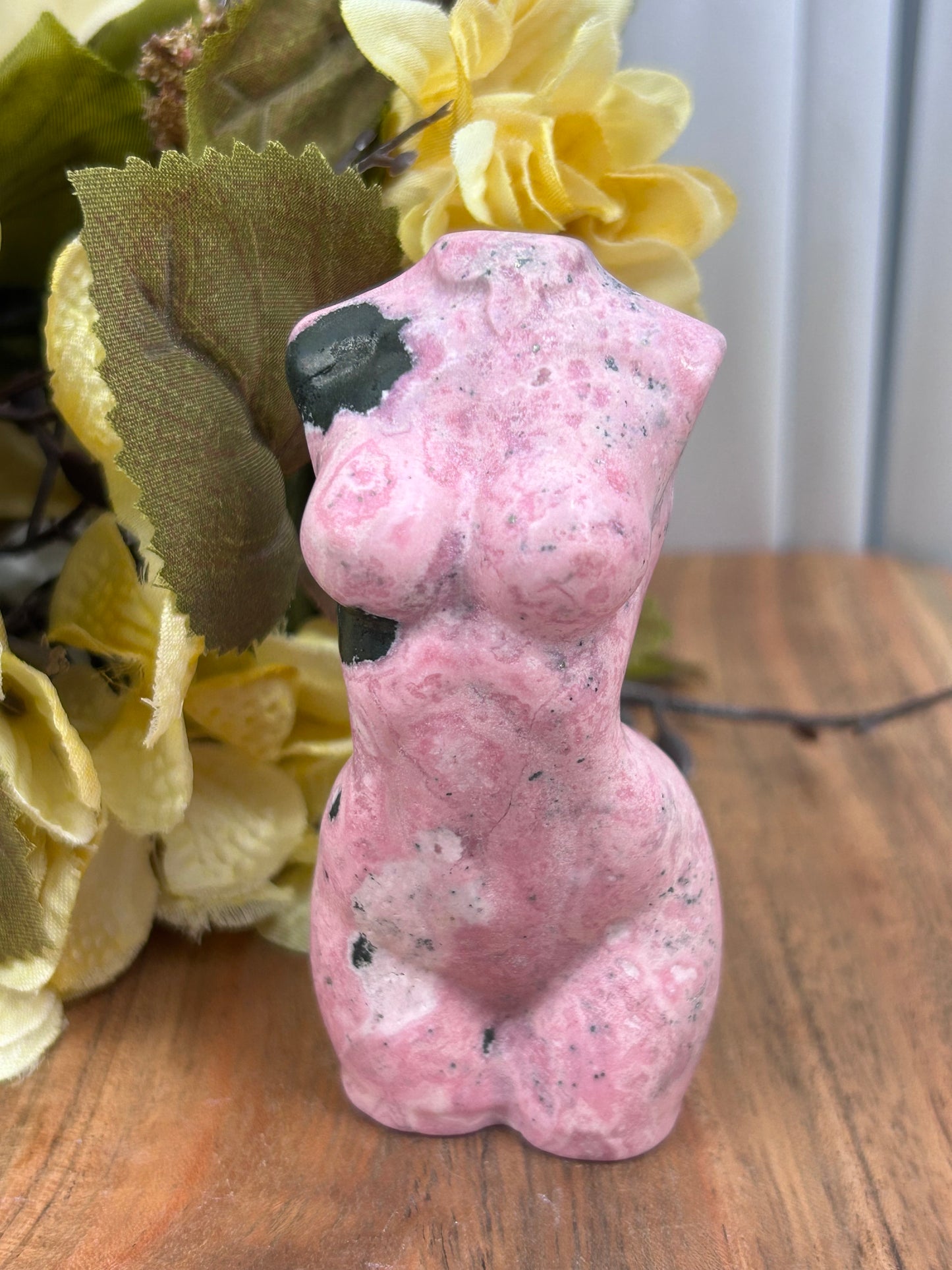 Bubblegum Rhodonite Torso