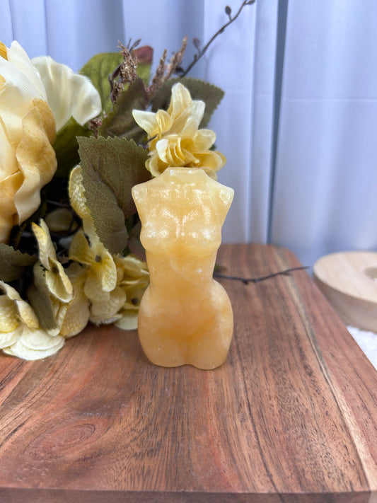 Orange Calcite Torso