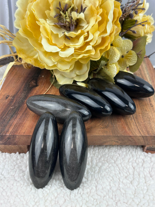 1 (One) Silver Sheen Obsidian Brahmanda - intuitively chosen