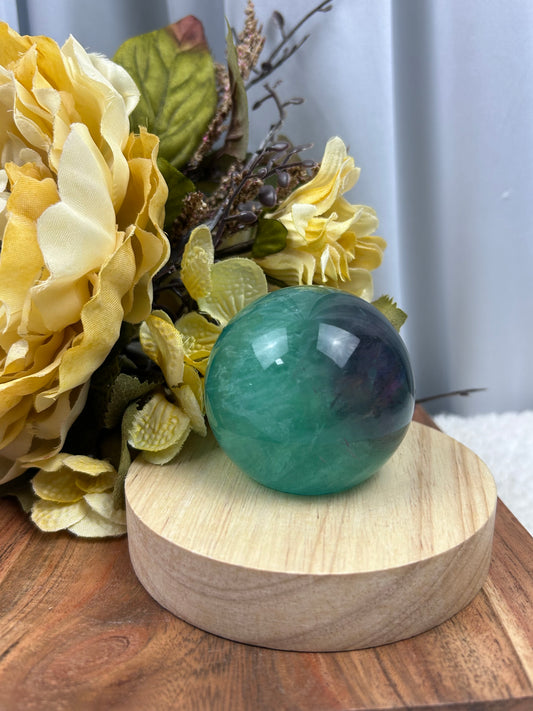 Watermelon Fluorite Sphere