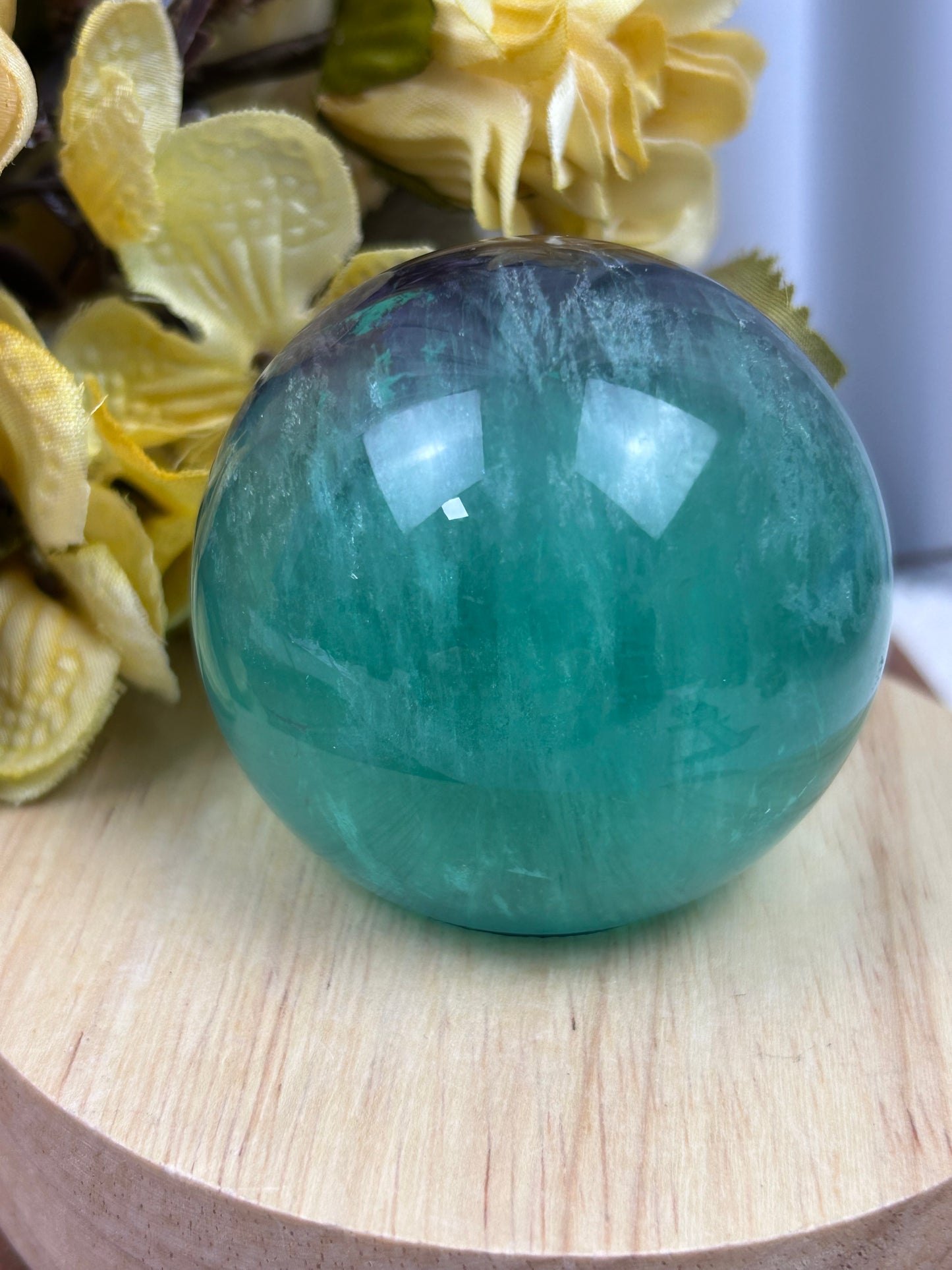 Watermelon Fluorite Sphere