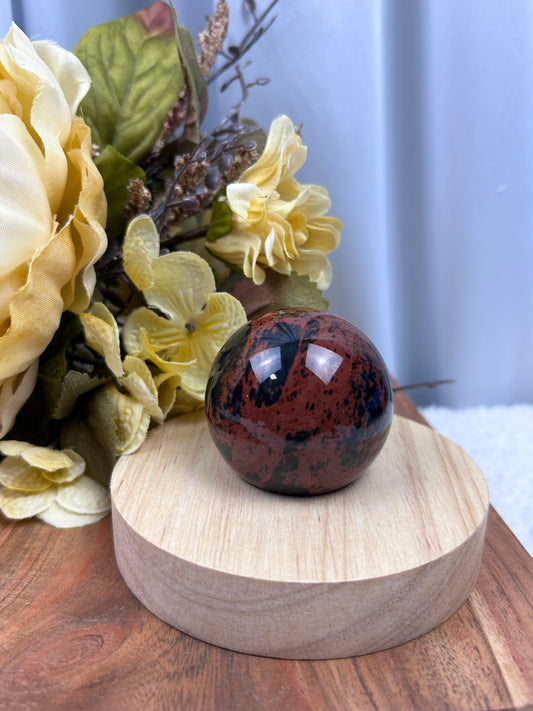 Mahogany Obsidian Sphere